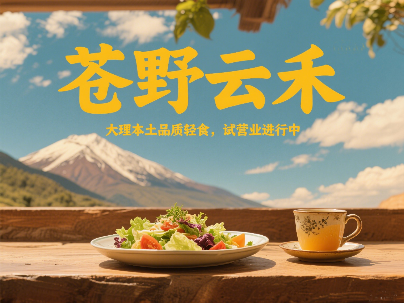 「苍野云禾」咱大理人自己的山野轻食品牌！携苍山洱海之味，即将启幕！